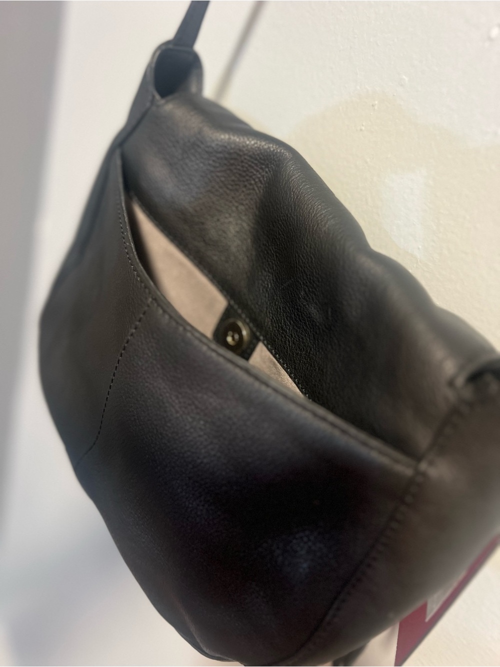 Vince Camuto Leopard Print Crossbody with Black Trim - Picture 16 of 16